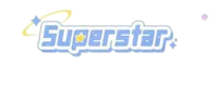 a logo with the word superstar on it